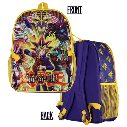 Yu-Gi-Oh! 3 Piece Backpack Set with Detachable Insulated Lunch Box