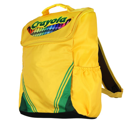Crayola Crayon Backpack Box Design 16" Book Bag With Adjustable Straps