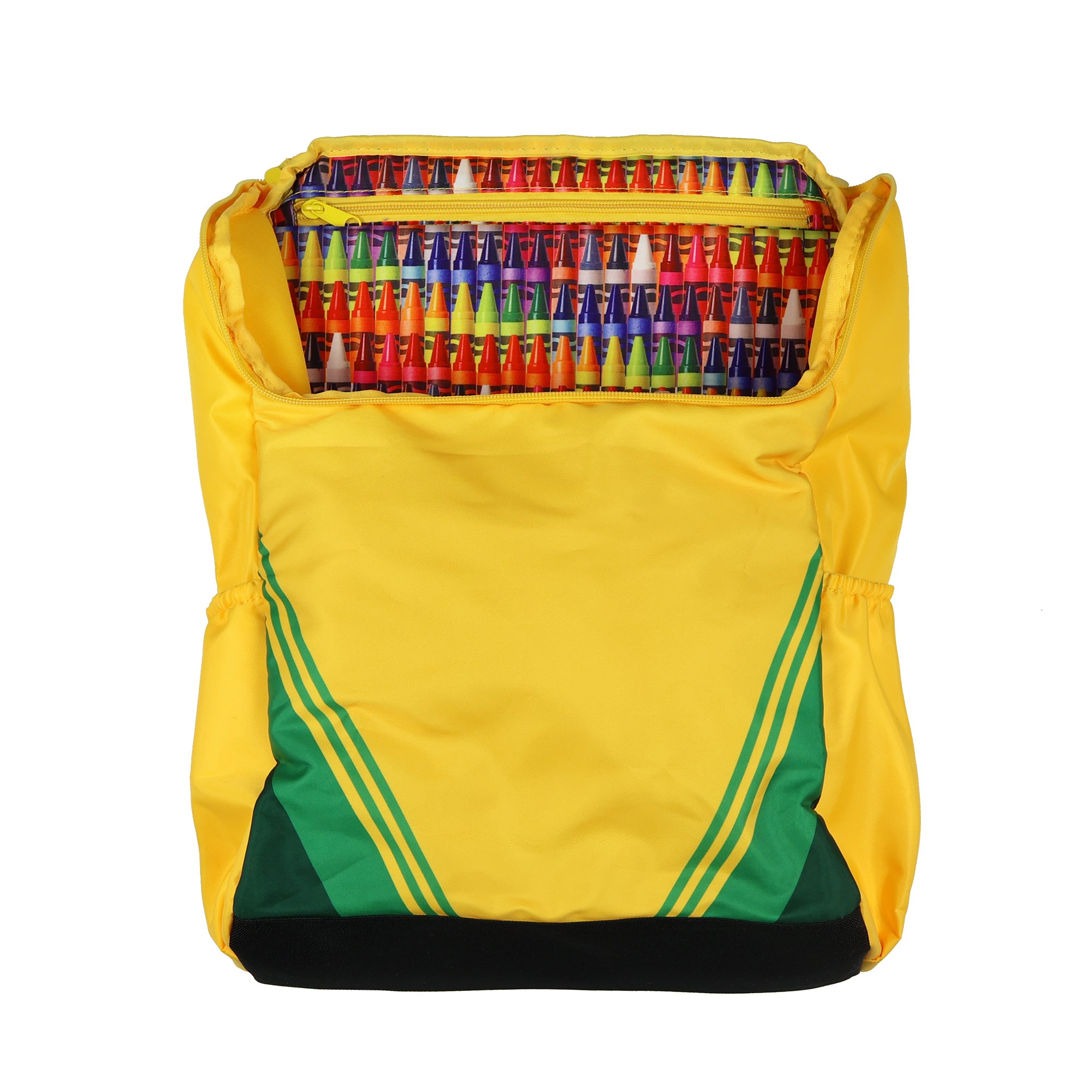 Crayola Crayon Backpack Box Design 16" Book Bag With Adjustable Straps
