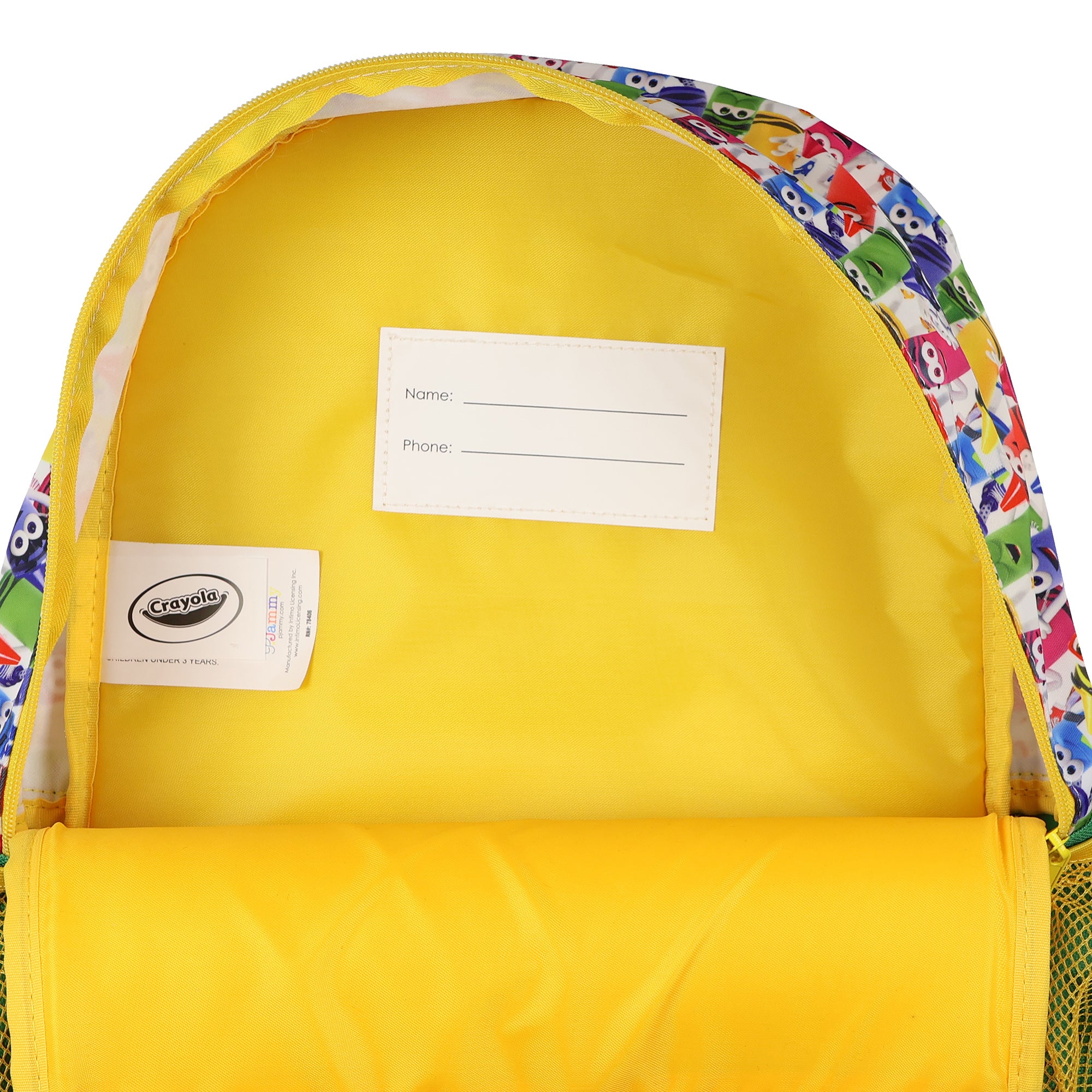 Crayola Crayon Crew Backpack 3-Piece Set with Detachable Lunch Box Pencil Case