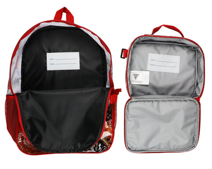Monster Jam Zombie 5-Piece 16" Backpack Set with Detachable Lunch Box Book Bag