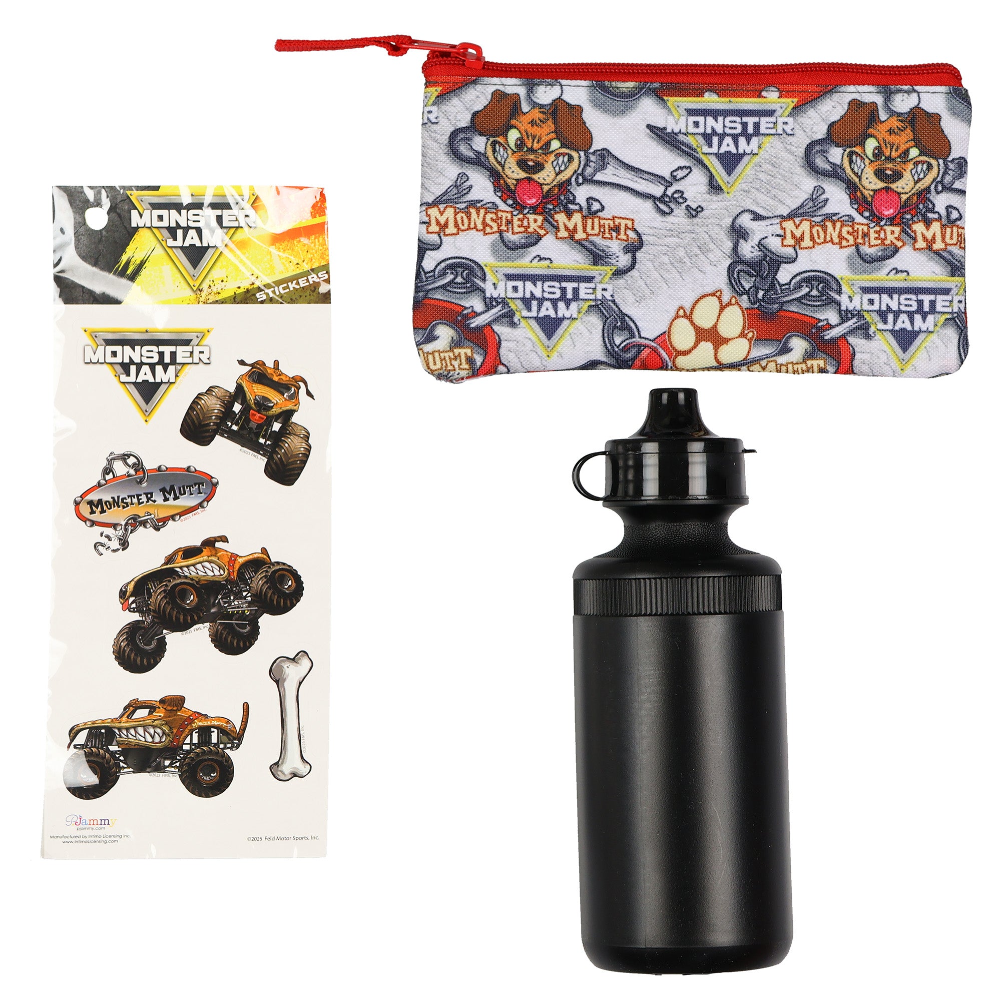 Monster Jam Monster Mutt 5-Piece 16" Backpack Mega Set with Detachable Lunch Box