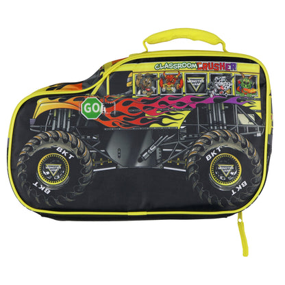 Monster Jam Lunch Box Classroom Crusher Insulated Lightweight Character Tote Bag