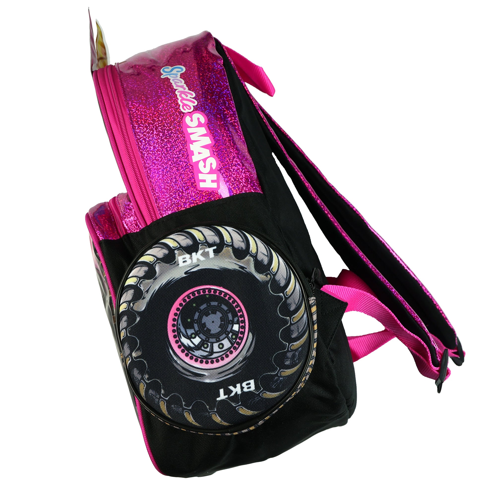 Monster Jam Backpack Sparkle Smash 3D Truck Bookbag 16"