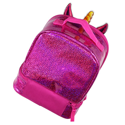 Monster Jam Lunch Box Sparkle Smash 10" Insulated Dual Compartment Tote Bag