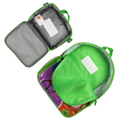 Nickelodeon Invader Zim 5-Piece Backpack with Lunch Box Pencil Case 16" Book Bag