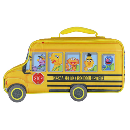 Sesame Street Lunch Box Elmo Big Bird Cookie Monster School Bus Tote Bag
