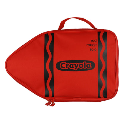 Crayola Crayon Lunch Box Red Crayon Design 13" Insulated Zip Around Tote Bag