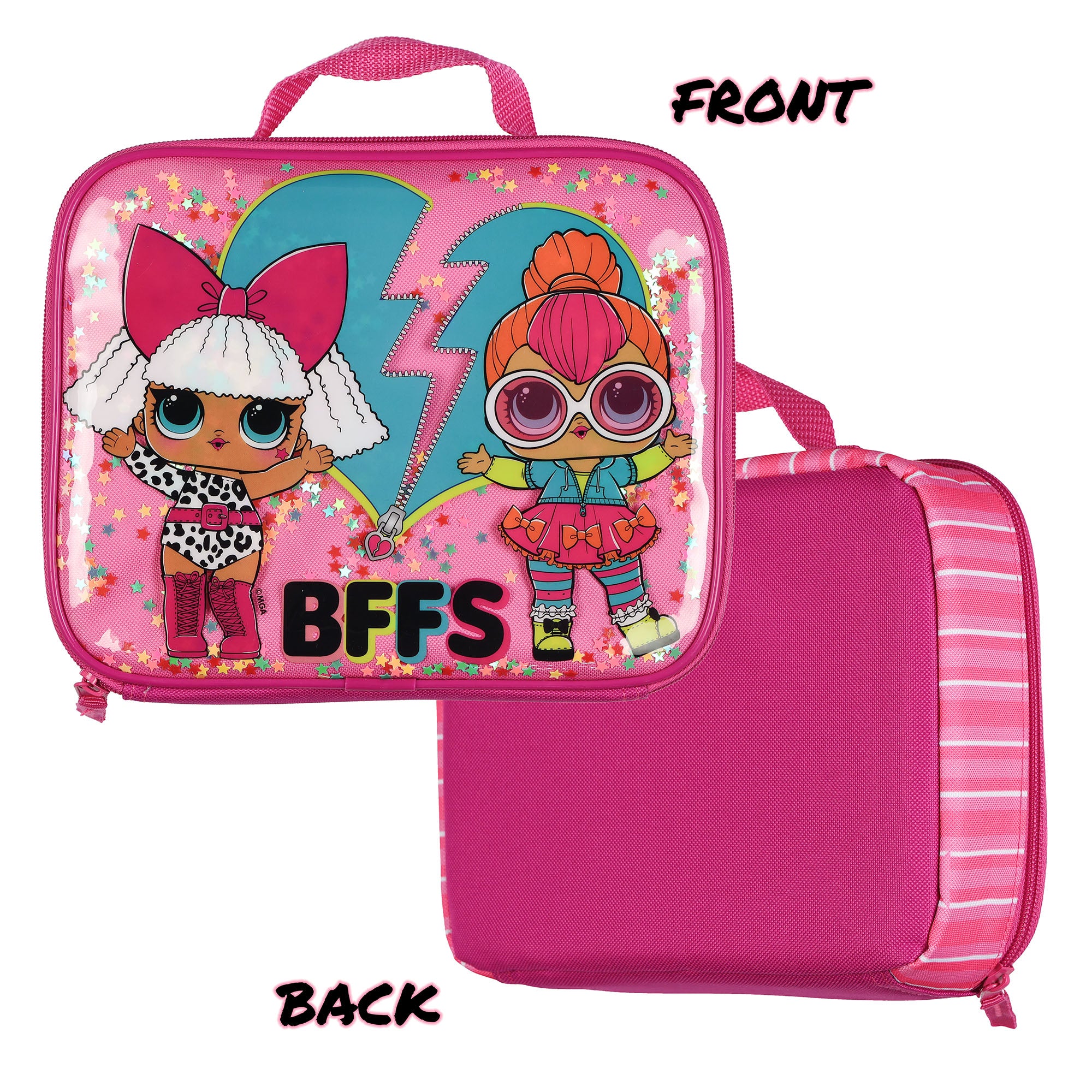 LOL Surprise! Backpack 16" You Glow Girl 5 Piece Set with Detachable Lunch Box