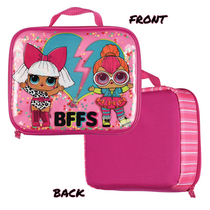LOL Surprise! Backpack 16" You Glow Girl 5 Piece Set with Detachable Lunch Box