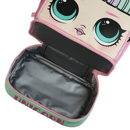 L.O.L. Surprise! Unicorn Lunch Box 10" Dual Compartment Insulated Tote