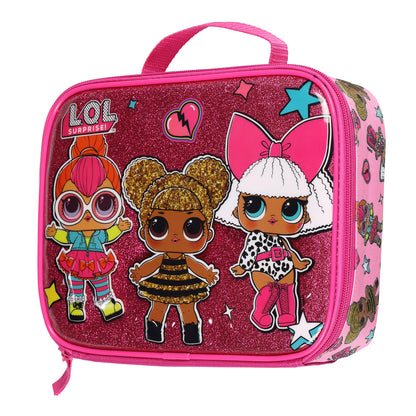 LOL Surprise! Lunch Box Glitter Doll Party 9" Lightweight Insulated Tote