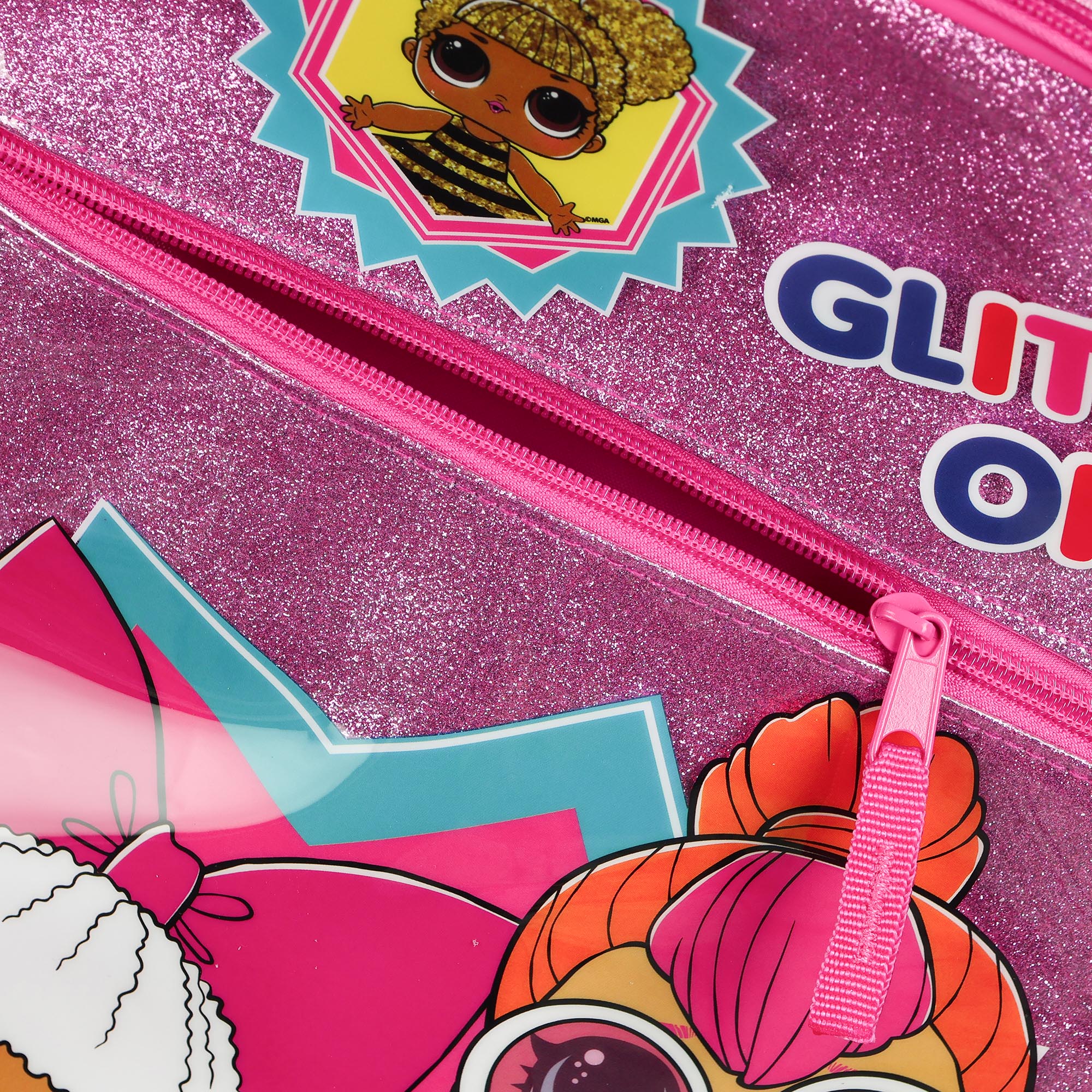 LOL Surprise Backpack 16" Glitter On! Queen B Diva Neon Q.T. M.C. Swag Book Bag