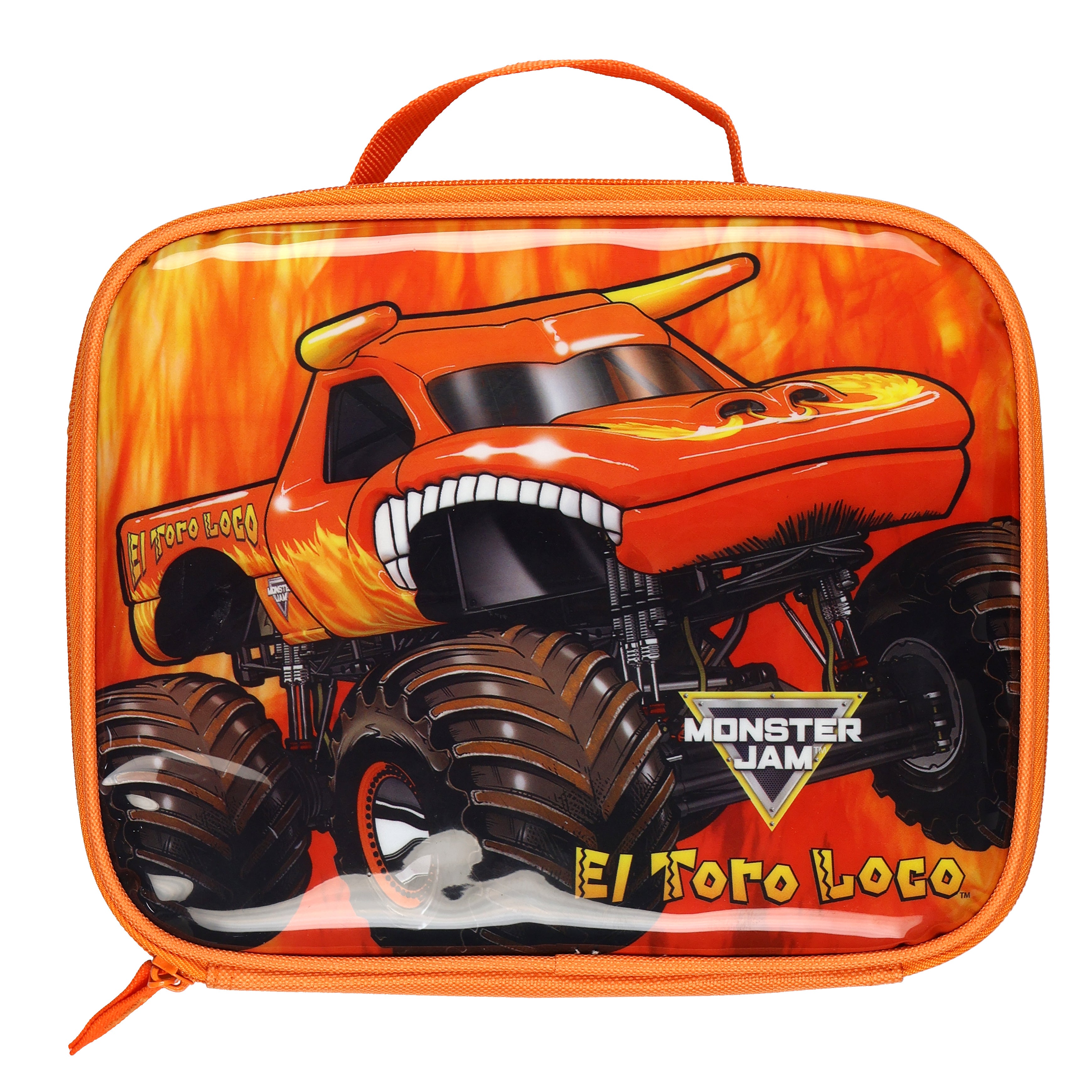 Monster Jam Lunch Box El Toro Loco Truck 9" Insulated Single Compartment Bag