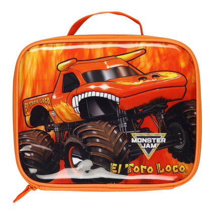 Monster Jam Lunch Box El Toro Loco Truck 9" Insulated Single Compartment Bag