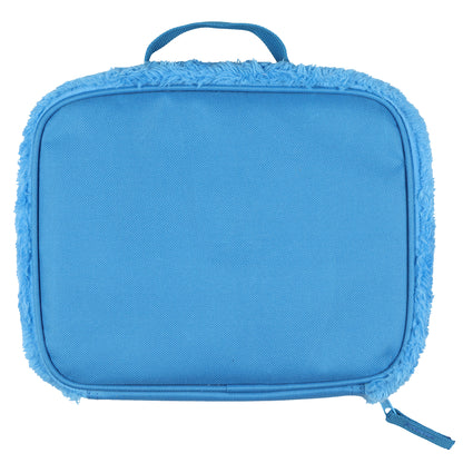 Sesame Street Cookie Monster Lunch Box 9" Fuzzy Character Face Insulated Bag