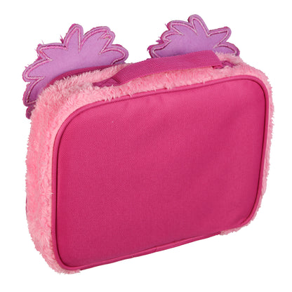 Sesame Street Abby Cadabby Lunch Box 9" Fuzzy Character Face Insulated Bag