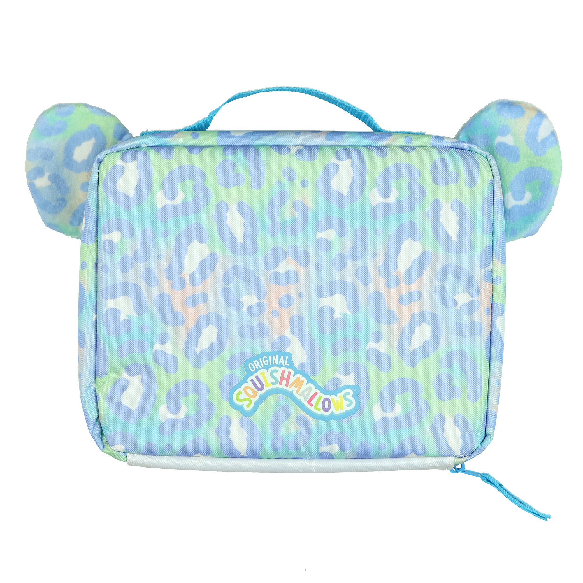 Squishmallows Lunch Box 9" Lindsay The Leopard 3D Ears Insulated Tote Bag