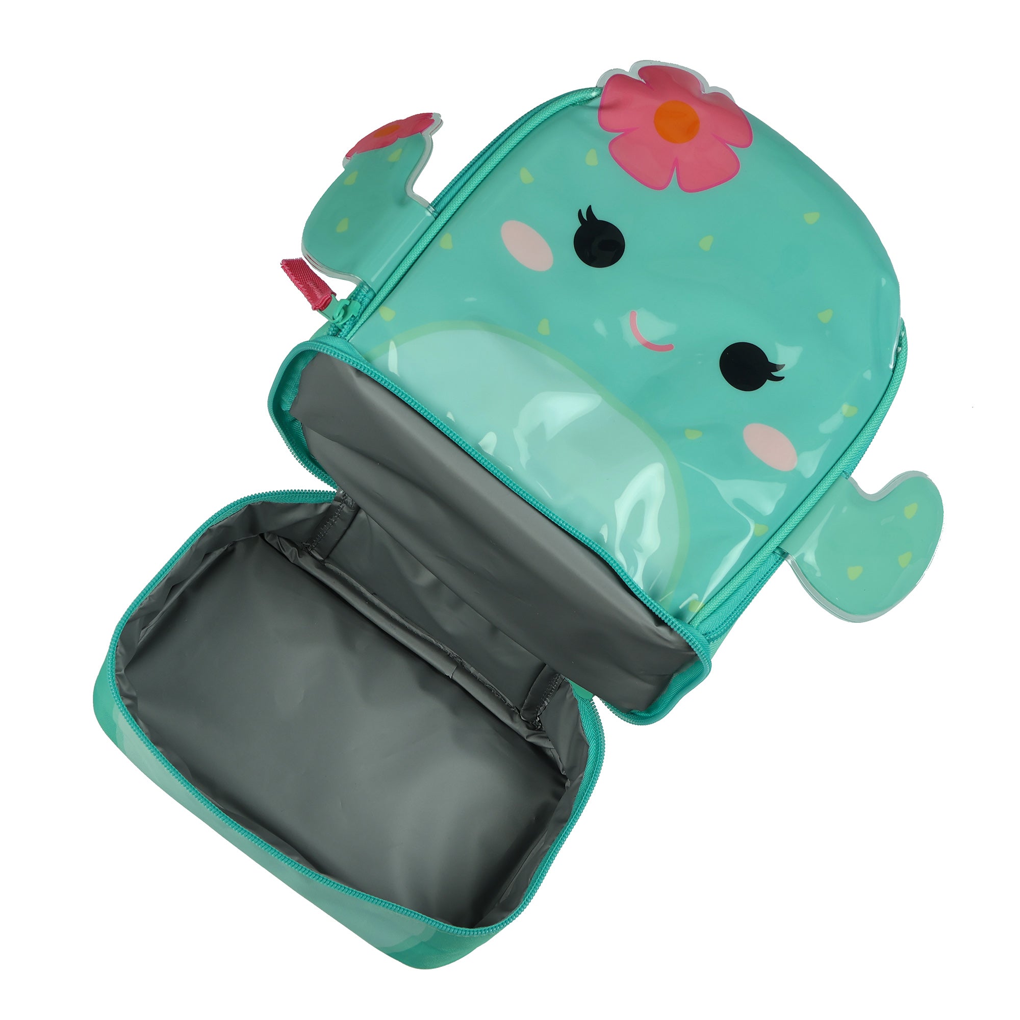 Squishmallows Lunch Box 10" Graciela the Cactus Dual Compartment Insulated Bag