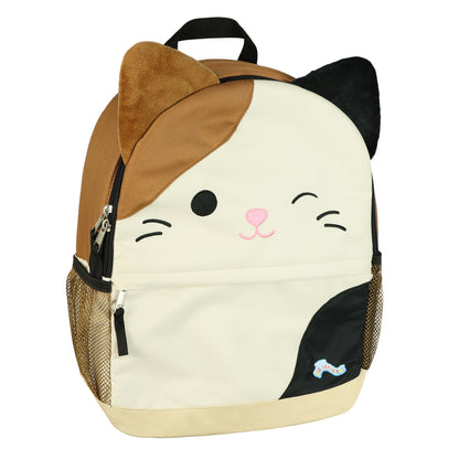 Squishmallows Backpack 16" Cam the Cat 3D Character Bag with Adjustable Straps