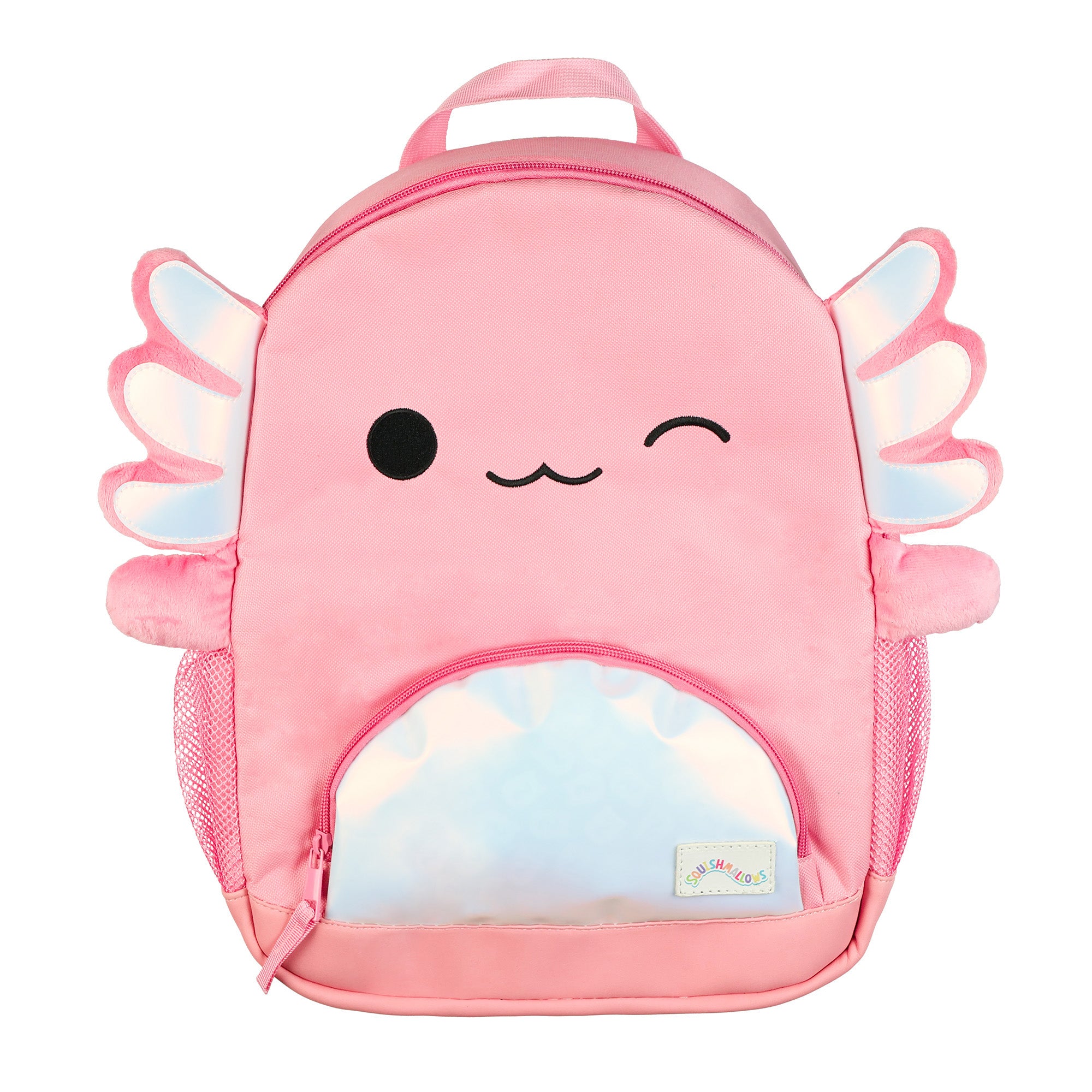 Squishmallows Backpack 16" Archie The Axolotl 3D Character Bag Adjustable Straps