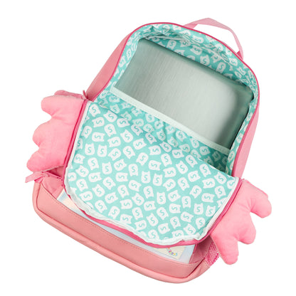 Squishmallows Backpack 16" Archie The Axolotl 3D Character Bag Adjustable Straps