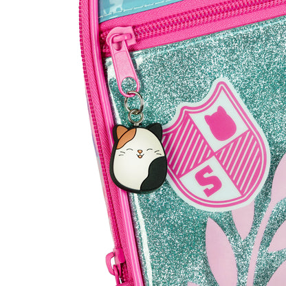 Squishmallows Backpack 16" Squad 5 Piece Set Bookbag with Detachable Lunch Box