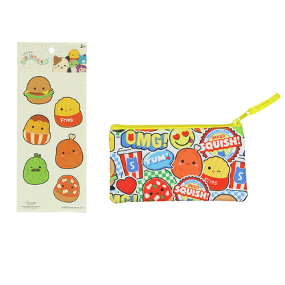 Squishmallows Backpack 16" Treat Yourself! 5 Piece Set with Detachable Lunch Box