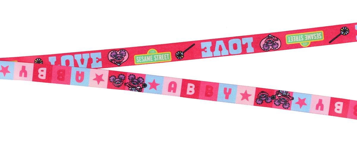 Sesame Street Lanyard Abby Cadabby Breakaway Clear ID Badge Holder with Charm