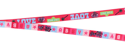 Sesame Street Lanyard Abby Cadabby Breakaway Clear ID Badge Holder with Charm