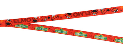 Sesame Street Lanyard Elmo Character Design Clear ID Badge Holder and Charm
