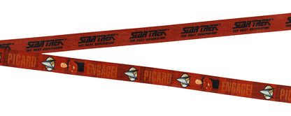 Star Trek Lanyard The Next Generation Jean-Luc Picard ID Badge Holder