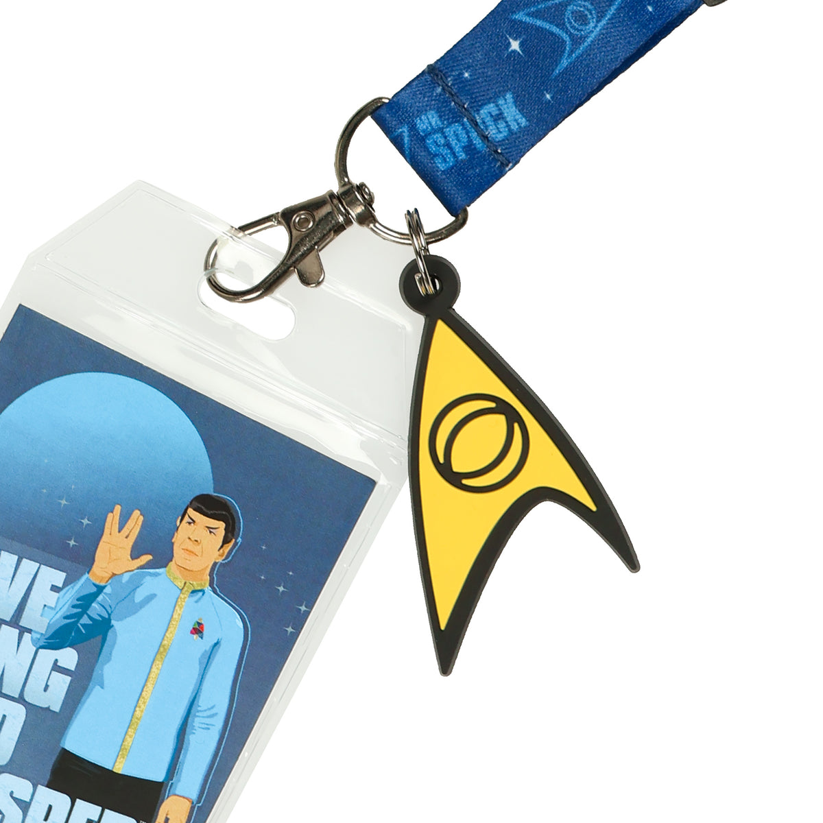 Star Trek Lanyard Spock Live Long and Prosper Breakaway ID Badge Holder