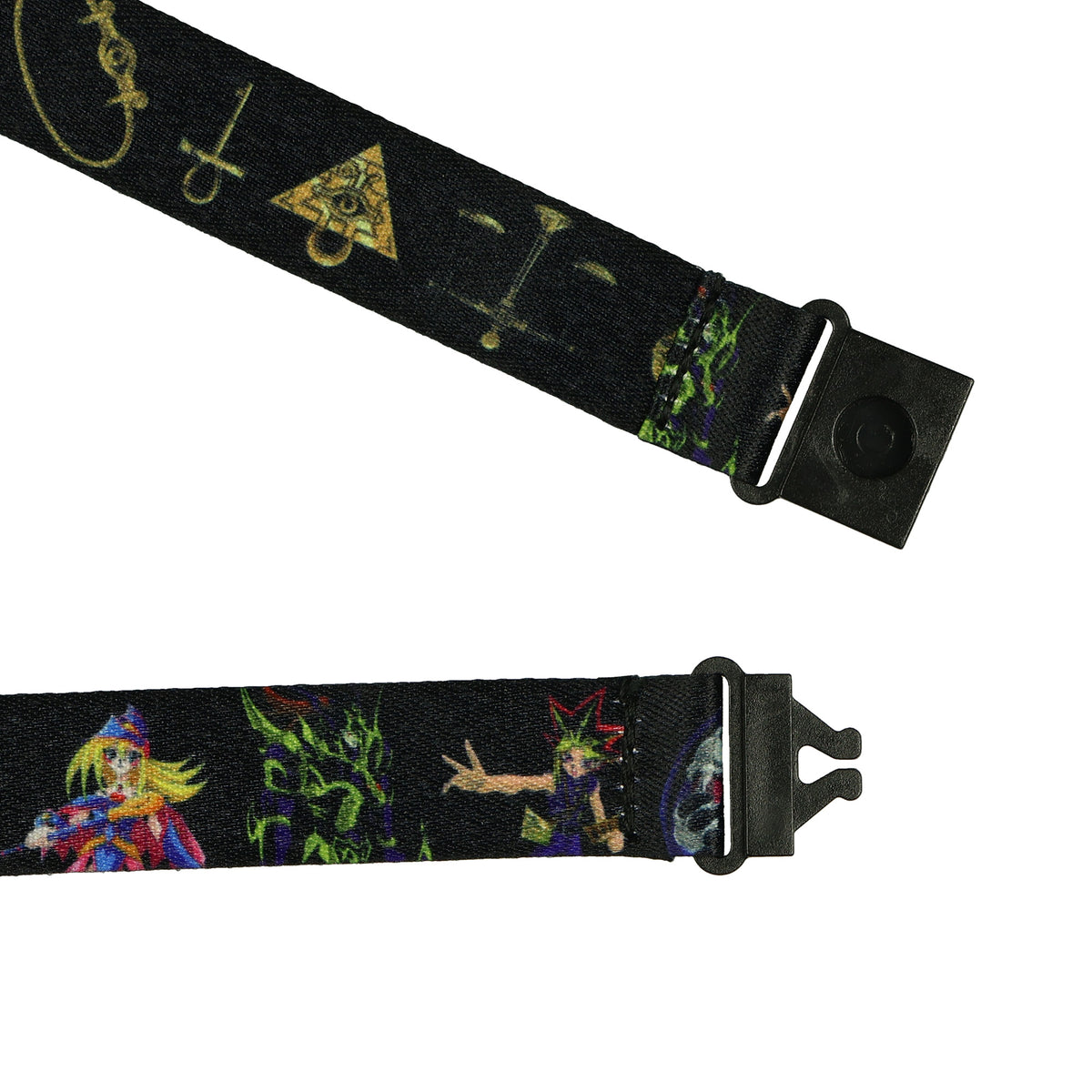 Yu-Gi-Oh! Anime Lanyard Clear ID Badge Holder with Breakaway Clasp and Charm