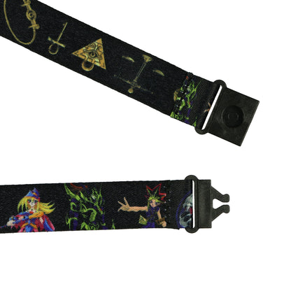 Yu-Gi-Oh! Anime Lanyard Clear ID Badge Holder with Breakaway Clasp and Charm