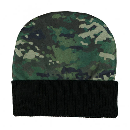 U.S. Army Beanie Star Logo Design with Camo Overlay Adult Knit Hat, OSFM
