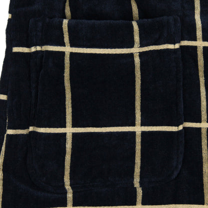 Men's Thick Plush Housecoat Shawl Collar 100% Cotton Terry Toweling Bathrobe