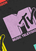 MTV Music Television Retro Toss Iconic 80's Logo Plush Fleece Throw Blanket Wall Scroll