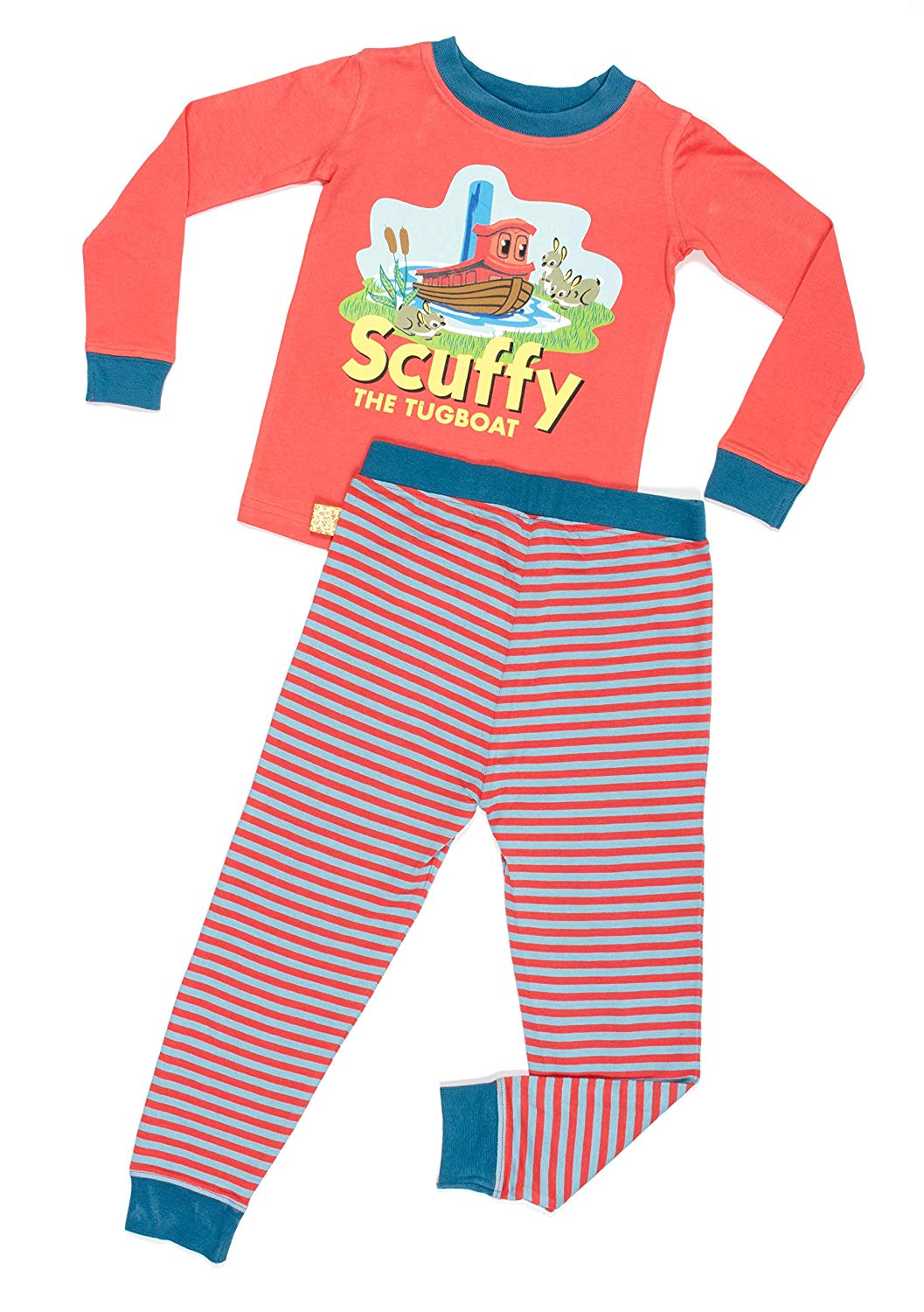 Scuffy The Tugboat Toddler Book Character Snug-Fit Cotton Pajama Set