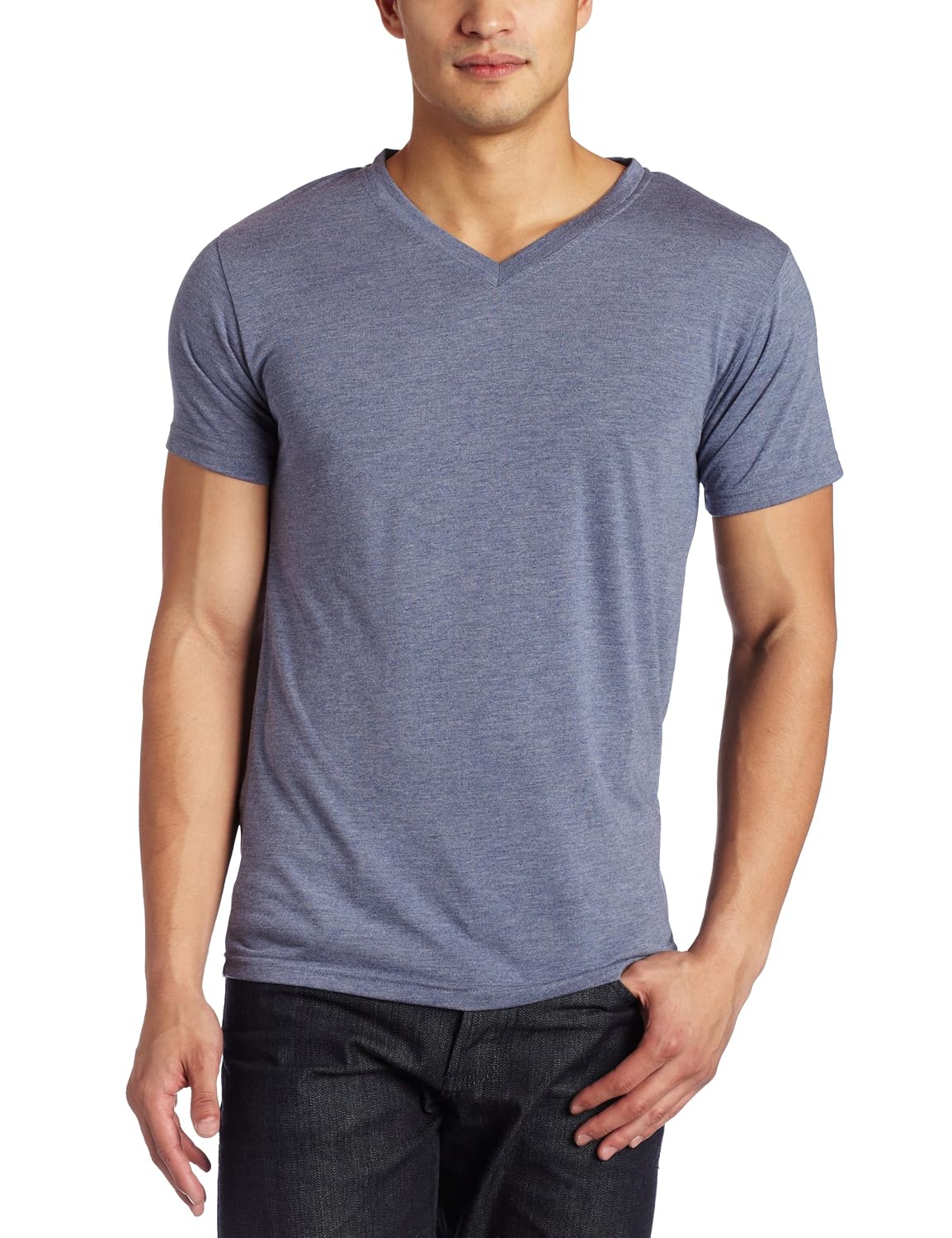 Intimo Men's Short Sleeve V-Neck Sleep Shirt