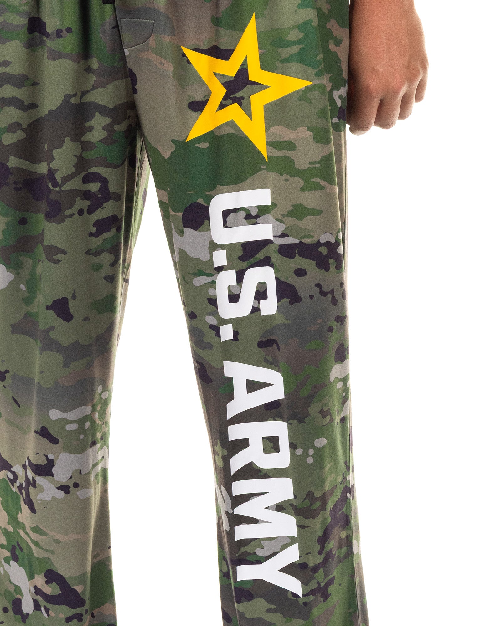 U.S. Army Pajamas Men's Logo Design Camo Lounge Sleep Pants