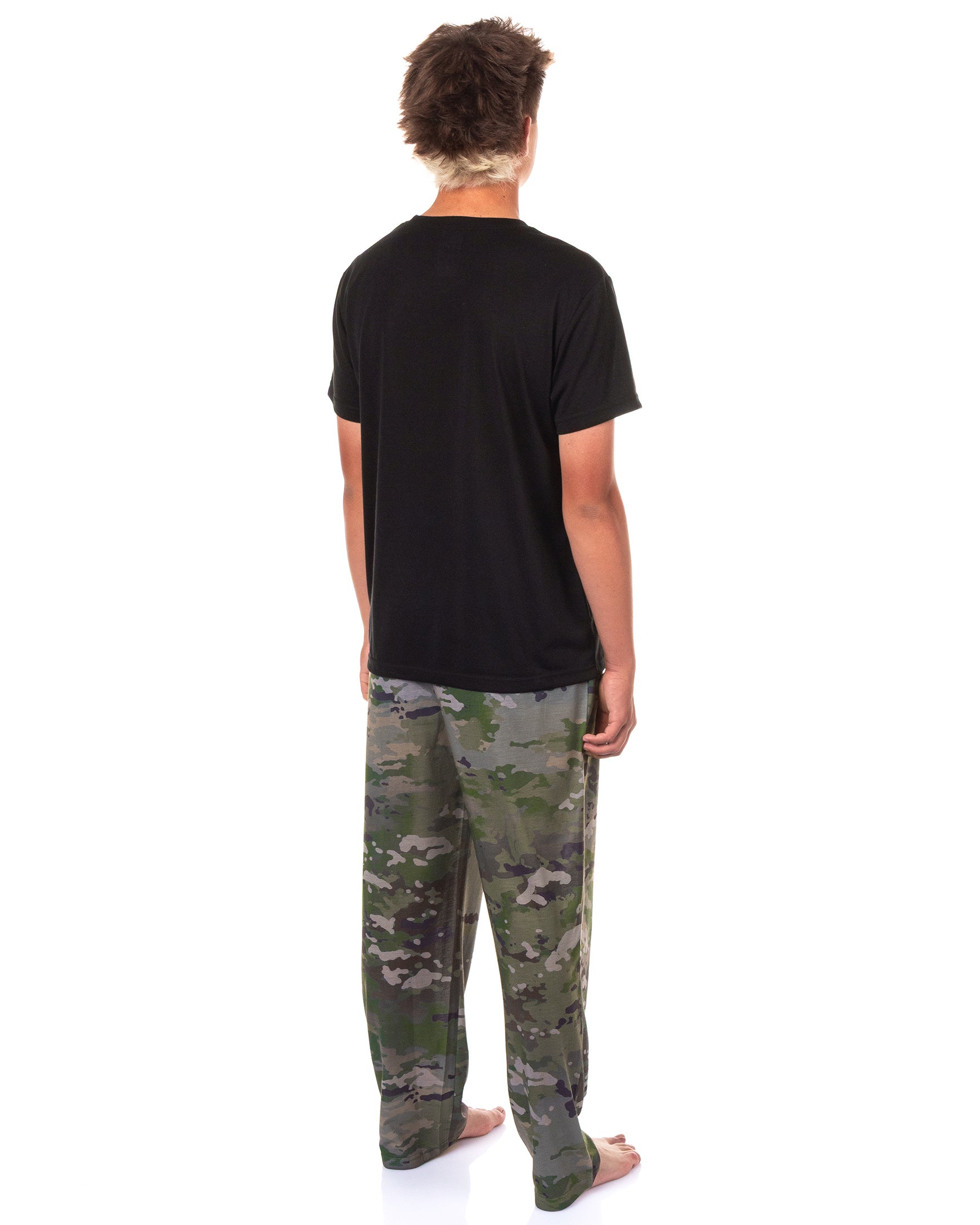 U.S. Army Pajamas Men's Logo Camo Design Lounge Sleep Set