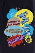 The Big Bang Theory Mens' Bazinga! Comic Sayings Sleep Pajama Pants