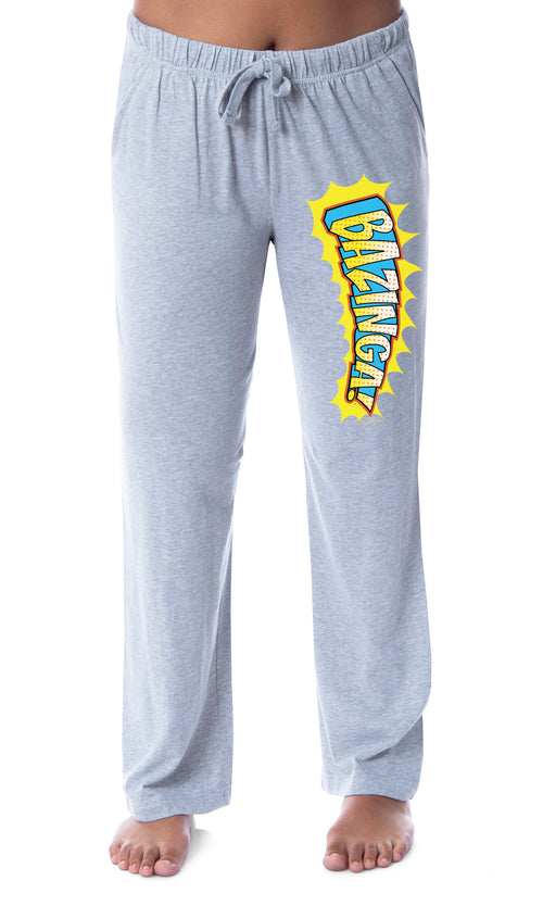 The Big Bang Theory Womens' Bazinga! Comic Print Sleep Pajama Pants