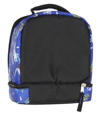 Beyblade Burst Spinner Top Anime Characters Insulated Dual Compartment Lunch Bag