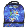 Beyblade Burst Spinner Top Anime Characters Dual Compartment Insulated Lunch Box Bag Tote