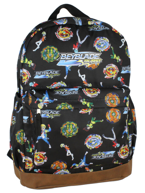 Beyblade Burst Spinner Top Allover Characters Anime Pattern School Book Bag Backpack