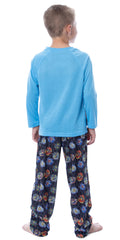 Beyblade Burst Boys' Spinner Tops Tossed Print Raglan Sleep Pajama Set