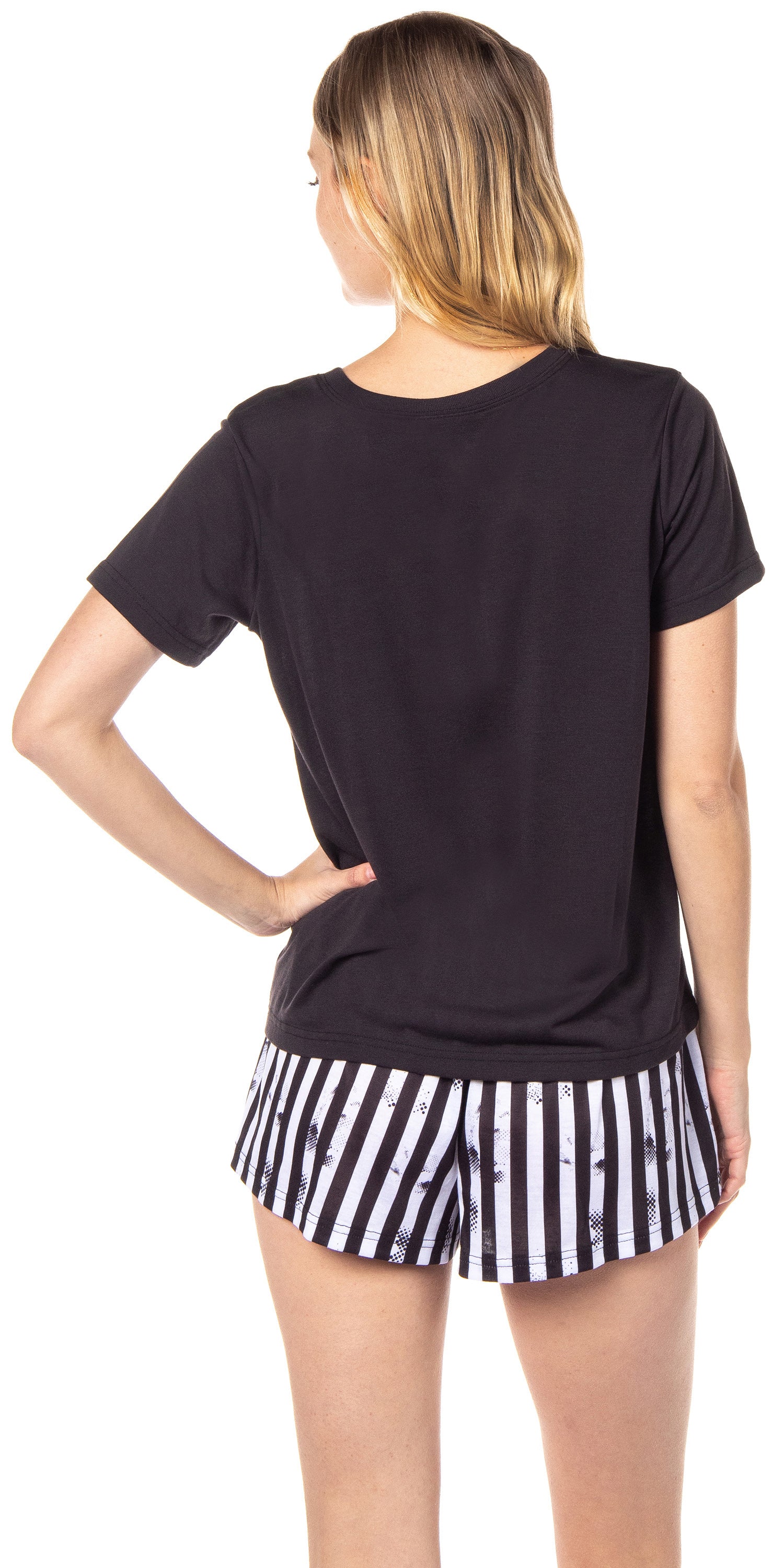 Beetlejuice Womens' Handbook For The Recently Deceased Pajama Set Shorts