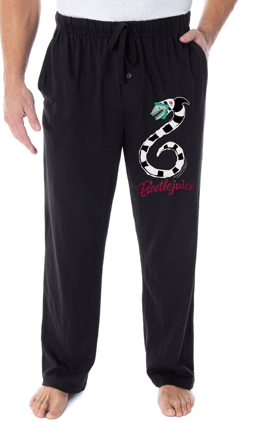 Beetlejuice Pajama Pants Men's Sandworm Character Film Movie Loungewear Sleep Pants